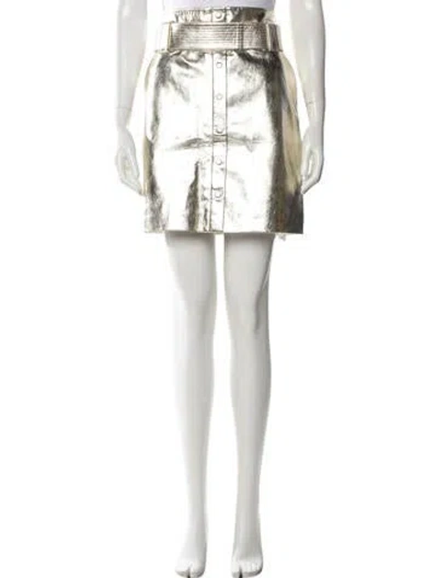 Pre-owned Ba&sh Leather Mini Skirt W/ Tags