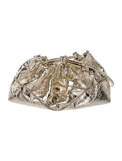 Pre-owned Ba&sh Leather Pouch In Neutrals