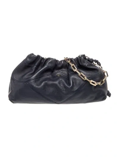 Pre-owned Ba&sh Leather Top Handle Bag In Blue