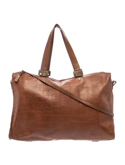 Pre-owned Ba&sh Leather Top Handle Bag In Brown