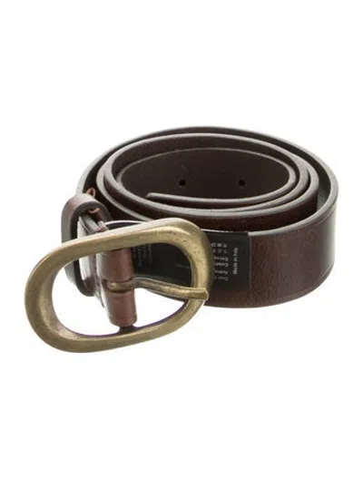 Pre-owned Ba&sh Leather Waist Belt In Brown