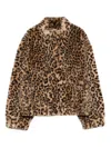 Ba&sh Leopard-print Jacket In Brown
