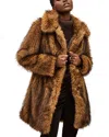 Ba&sh Lestor Faux Fur Coat In Neutral