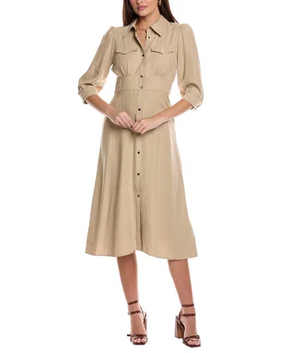 Ba&sh Lettra Midi Dress In Brown