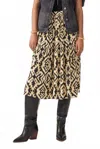 Ba&sh Licoli Midi Skirt In Yellow In Multi
