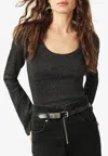 Ba&sh Lily Scoop-neck Ribbed Top