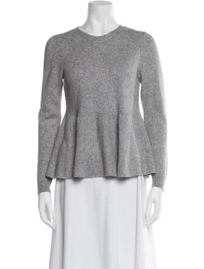 Pre-owned Ba&sh Linen Crew Neck Sweater In Gray