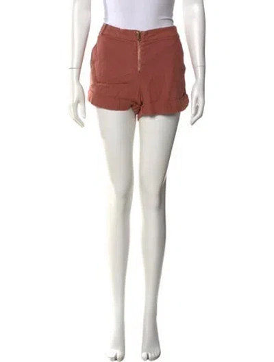 Pre-owned Ba&sh Linen Mini Shorts In Gray