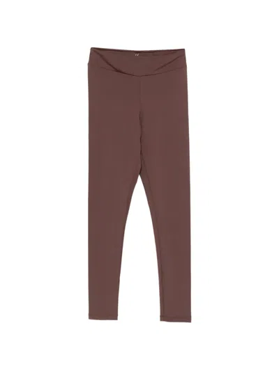 Ba&sh Logo-detail Leggings In Brown