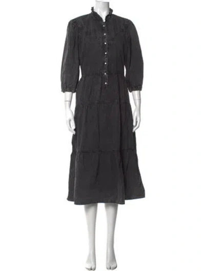 Pre-owned Ba&sh Long Dress In Grey