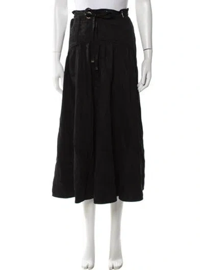 Pre-owned Ba&sh Long Skirt In Black