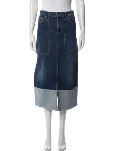 Pre-owned Ba&sh Long Skirt In Blue