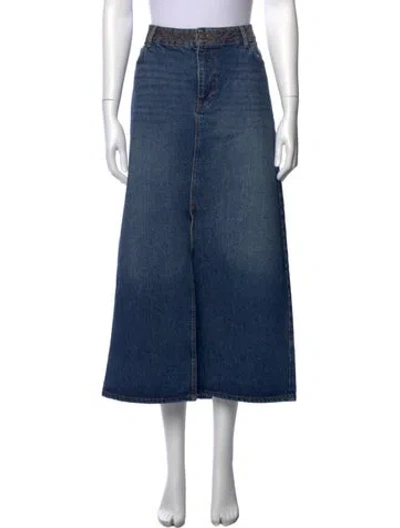 Pre-owned Ba&sh Long Skirt W/ Tags In Blue
