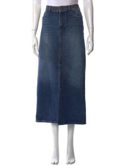 Pre-owned Ba&sh Long Skirt W/ Tags In Blue
