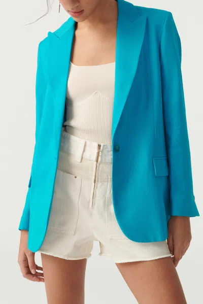 Ba&sh Long Sleeve Blazer Heroes For Women In Blue