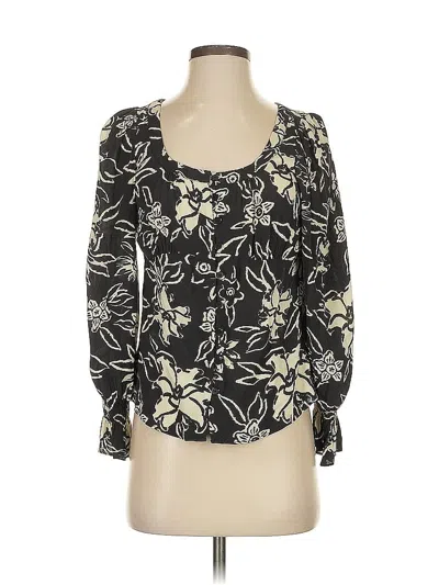 Pre-owned Ba&sh Long Sleeve Blouse In Black