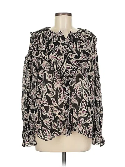 Pre-owned Ba&sh Long Sleeve Blouse In Black