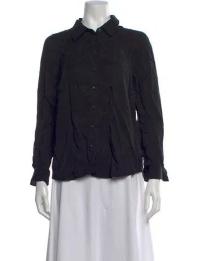 Pre-owned Ba&sh Long Sleeve Blouse In Black