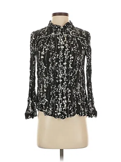 Pre-owned Ba&sh Long Sleeve Blouse In Black