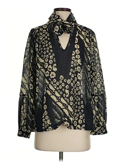 Pre-owned Ba&sh Long Sleeve Blouse In Black