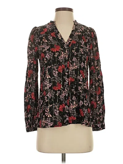 Pre-owned Ba&sh Long Sleeve Blouse In Black