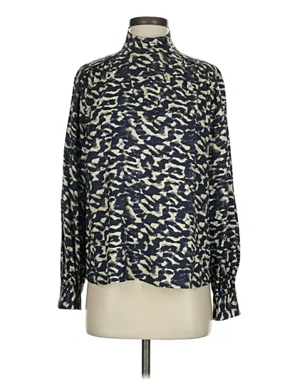 Pre-owned Ba&sh Long Sleeve Blouse In Blue