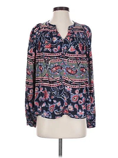 Pre-owned Ba&sh Long Sleeve Blouse In Blue