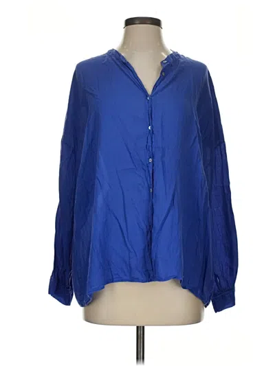 Pre-owned Ba&sh Long Sleeve Blouse In Blue