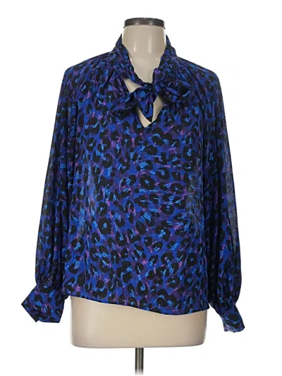 Pre-owned Ba&sh Long Sleeve Blouse In Blue