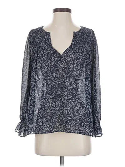Pre-owned Ba&sh Long Sleeve Blouse In Blue