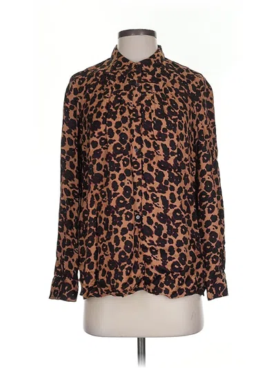 Pre-owned Ba&sh Long Sleeve Blouse In Brown