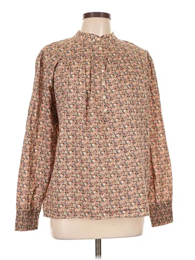 Pre-owned Ba&sh Long Sleeve Blouse In Brown
