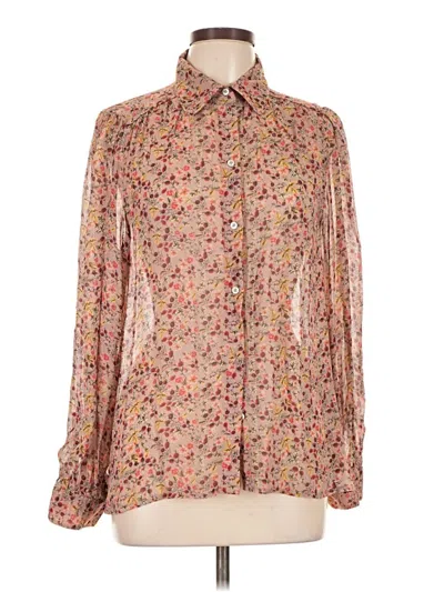 Pre-owned Ba&sh Long Sleeve Blouse In Brown