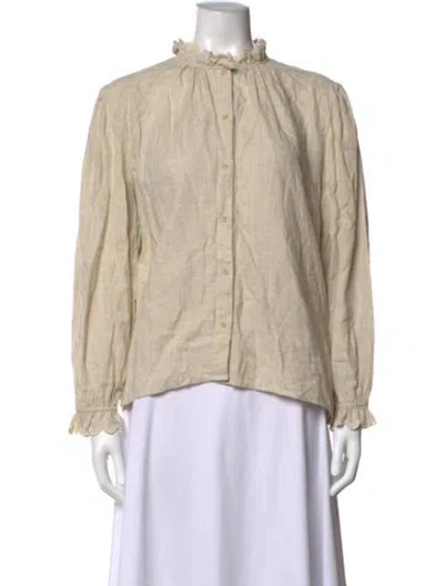 Pre-owned Ba&sh Long Sleeve Blouse In Brown