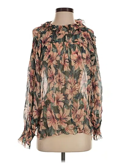 Pre-owned Ba&sh Long Sleeve Blouse In Brown