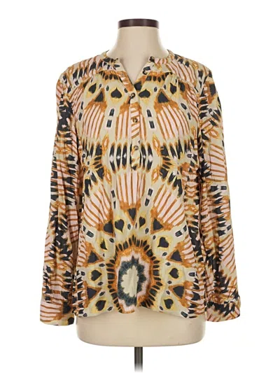 Pre-owned Ba&sh Long Sleeve Blouse In Gold