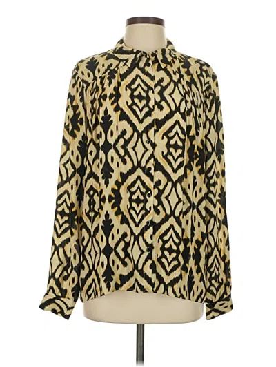Pre-owned Ba&sh Long Sleeve Blouse In Gold