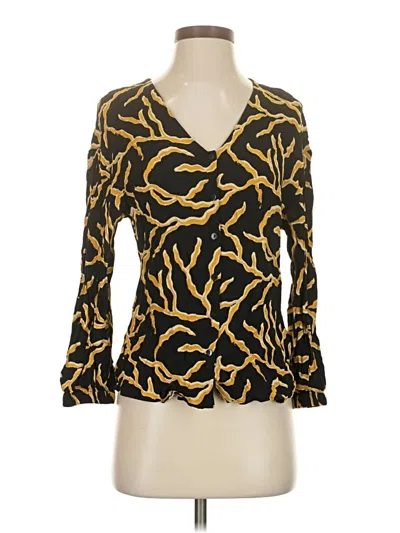 Pre-owned Ba&sh Long Sleeve Blouse In Gold