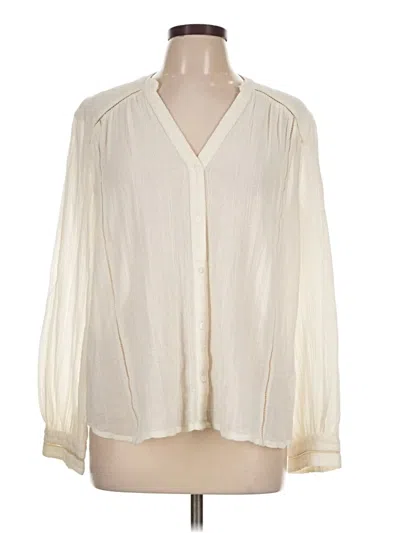 Pre-owned Ba&sh Long Sleeve Blouse In Ivory