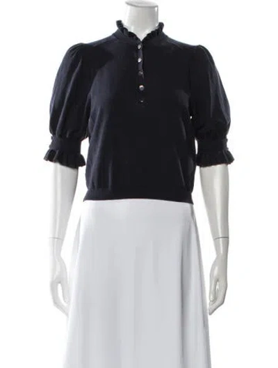 Pre-owned Ba&sh Long Sleeve Blouse In Multi