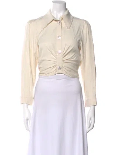 Pre-owned Ba&sh Long Sleeve Blouse In Neutral
