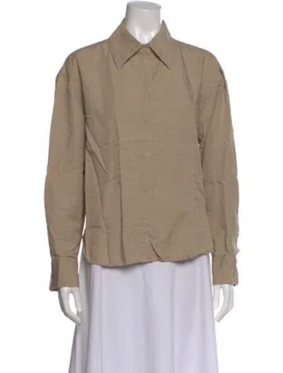 Pre-owned Ba&sh Long Sleeve Blouse In Neutral