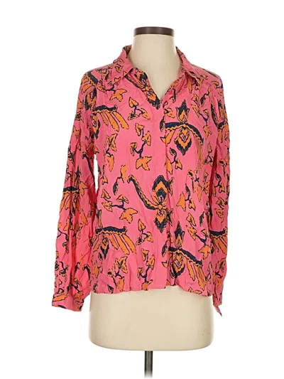 Pre-owned Ba&sh Long Sleeve Blouse In Pink