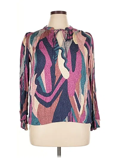 Pre-owned Ba&sh Long Sleeve Blouse In Purple