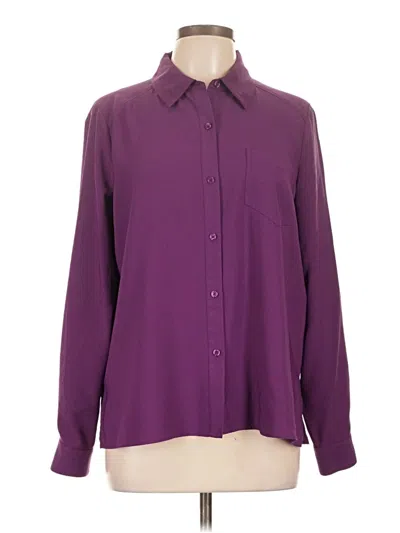Pre-owned Ba&sh Long Sleeve Blouse In Purple