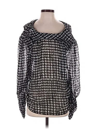 Pre-owned Ba&sh Long Sleeve Blouse In Silver