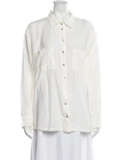 Pre-owned Ba&sh Long Sleeve Blouse W/ Tags In Neutrals