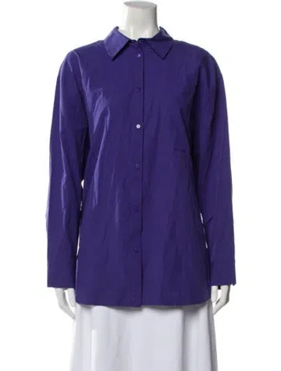Pre-owned Ba&sh Long Sleeve Blouse W/ Tags In Purple