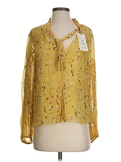 Ba&sh Long Sleeve Blouse In Yellow