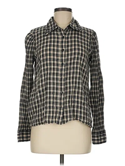 Pre-owned Ba&sh Long Sleeve Button Down Shirt In Black